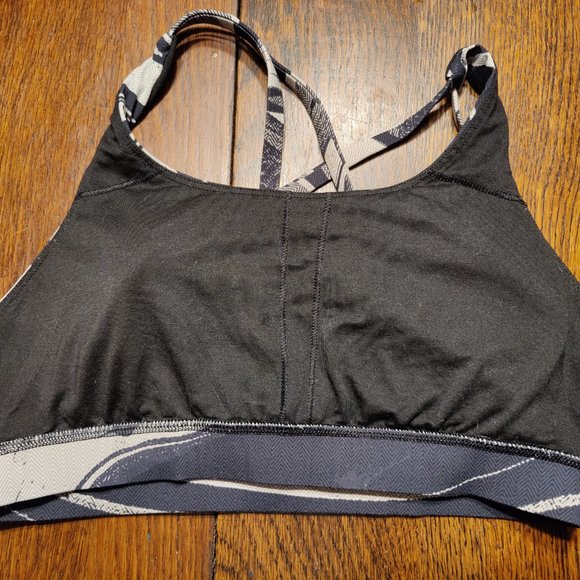 Lululemon Energy Bra - Nulux Marbled Black & White - Picture 3 of 4
